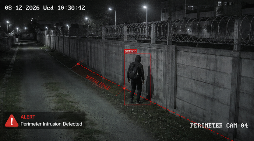 Perimeter CCTV intrusion detection