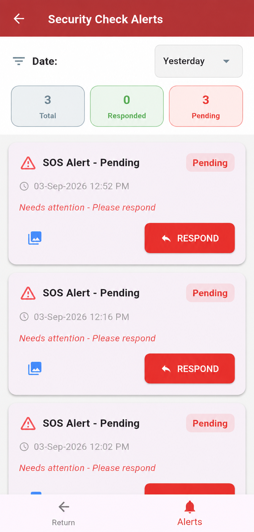IDSL mobile security application interface